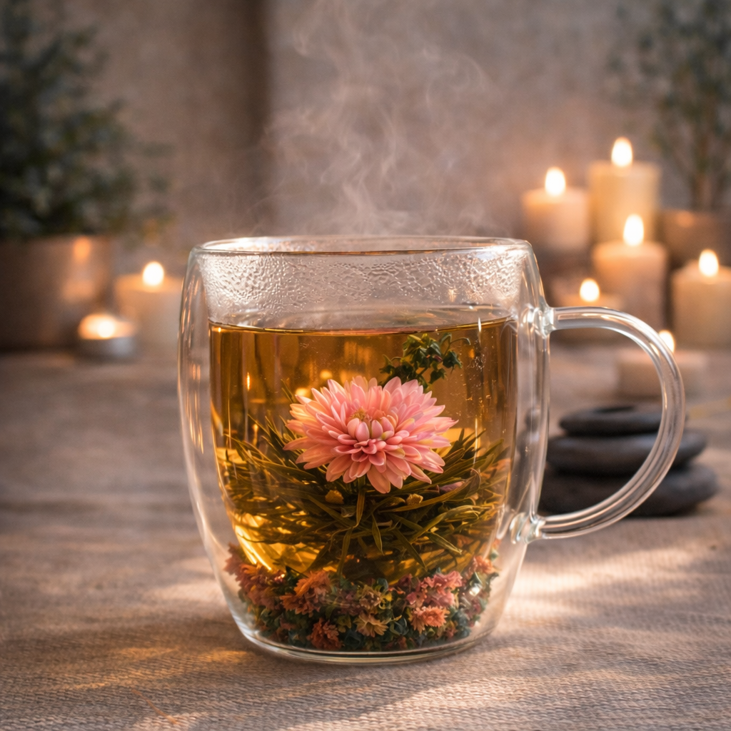 Descoperă ceaiul infloritor cu floare de iasomie și ritualul ceaiului – un cadou cald pentru zilele reci și momentele de liniște.
