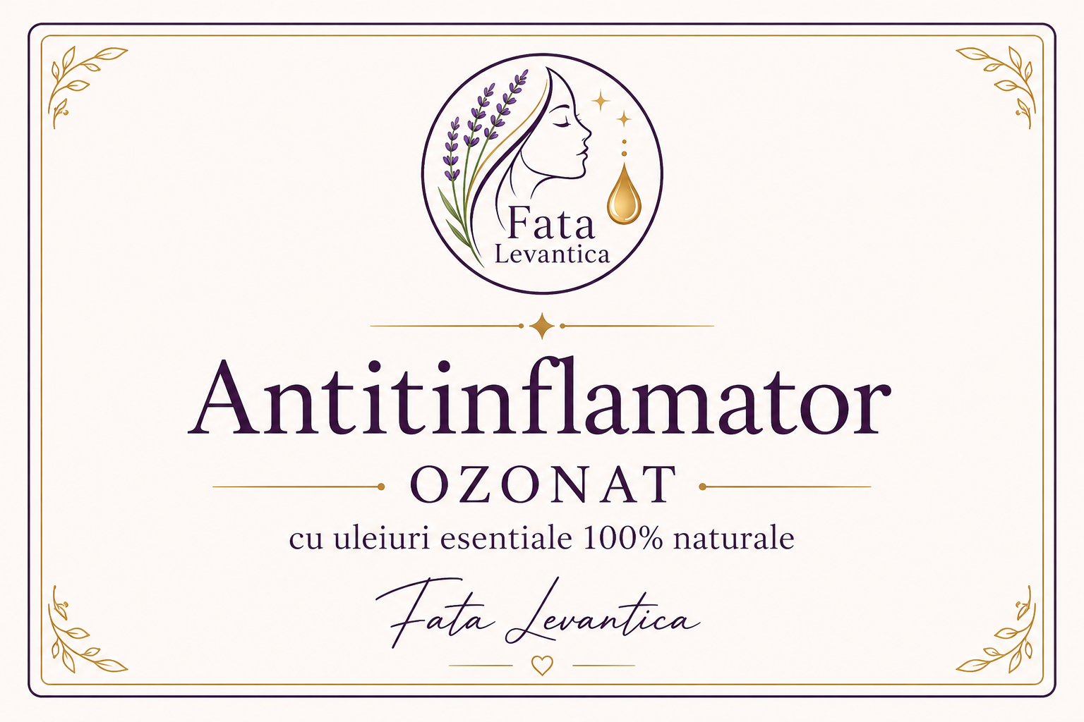 antiinflamator ozonat cu uleiuri esentiale naturale